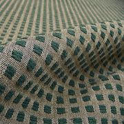 Upholstery Fabric Boucle Mini Check Check Effect Evergreen Toto Fabrics