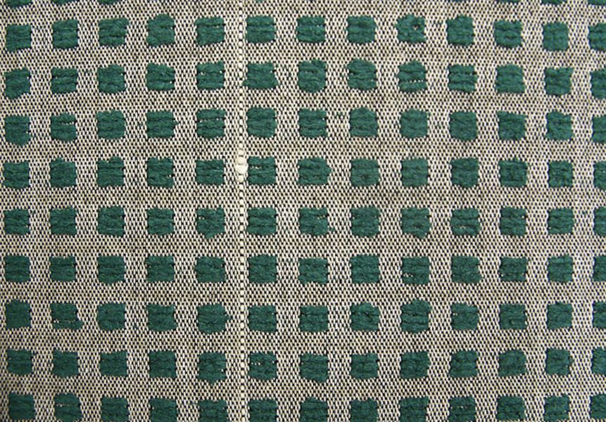 Check Effect Evergreen Teal Boucle Upholstery Fabric (Sold As-Is)