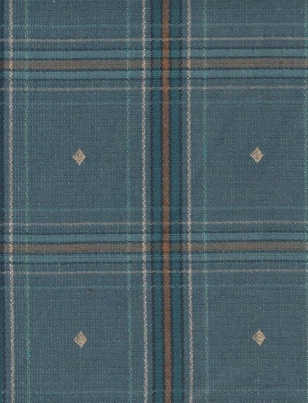 Upholstery Fabric Plaid Cheerful Check Denim Toto Fabrics