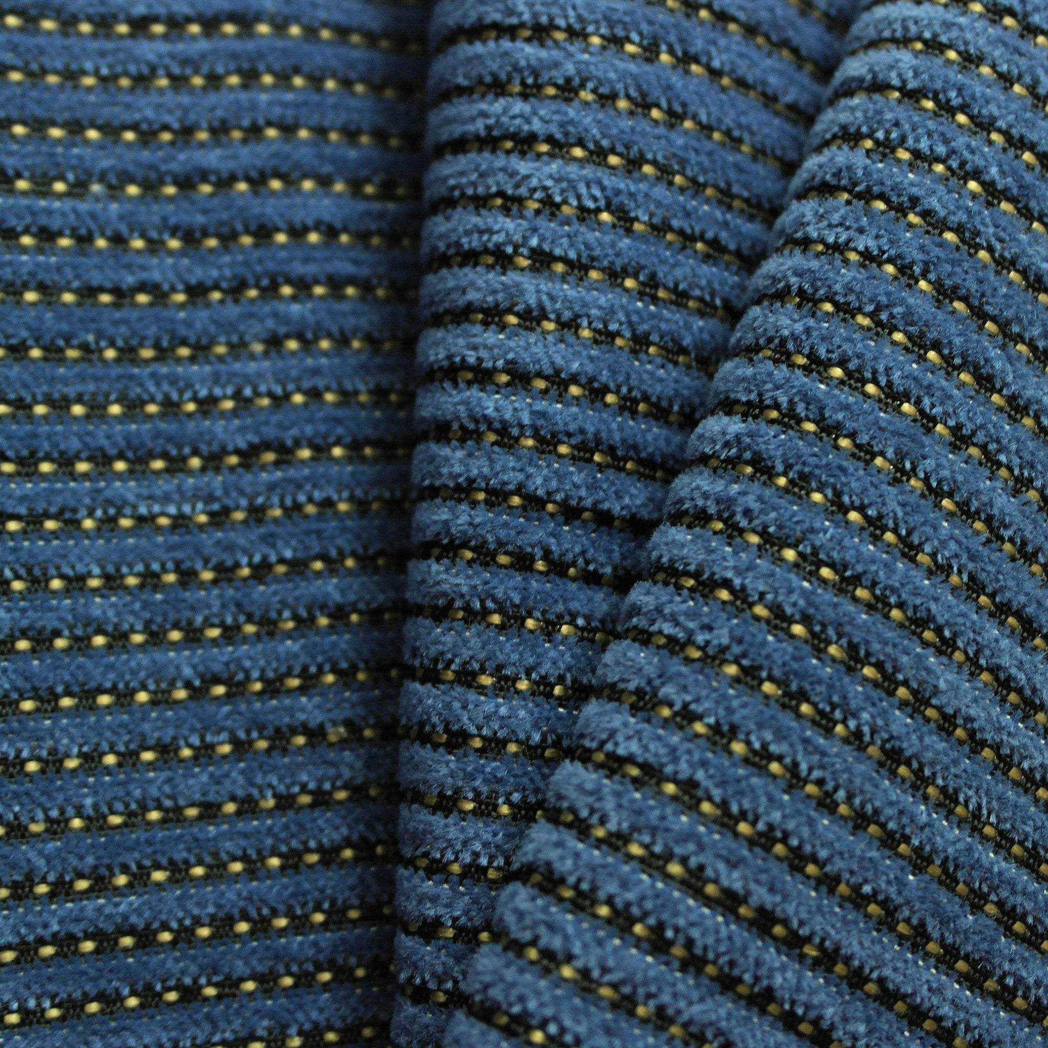 Remnant of Chenille Cord Niagra Blue Upholstery Fabric