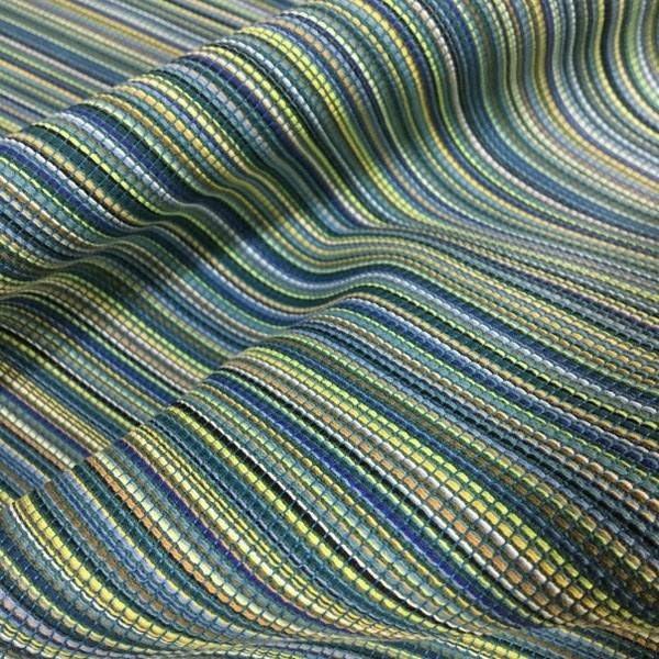 Momentum Chromatic Grotto Stripe Blue Upholstery Fabric