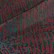 Mayer Circuit Cardinal Geometric Red Upholstery Fabric