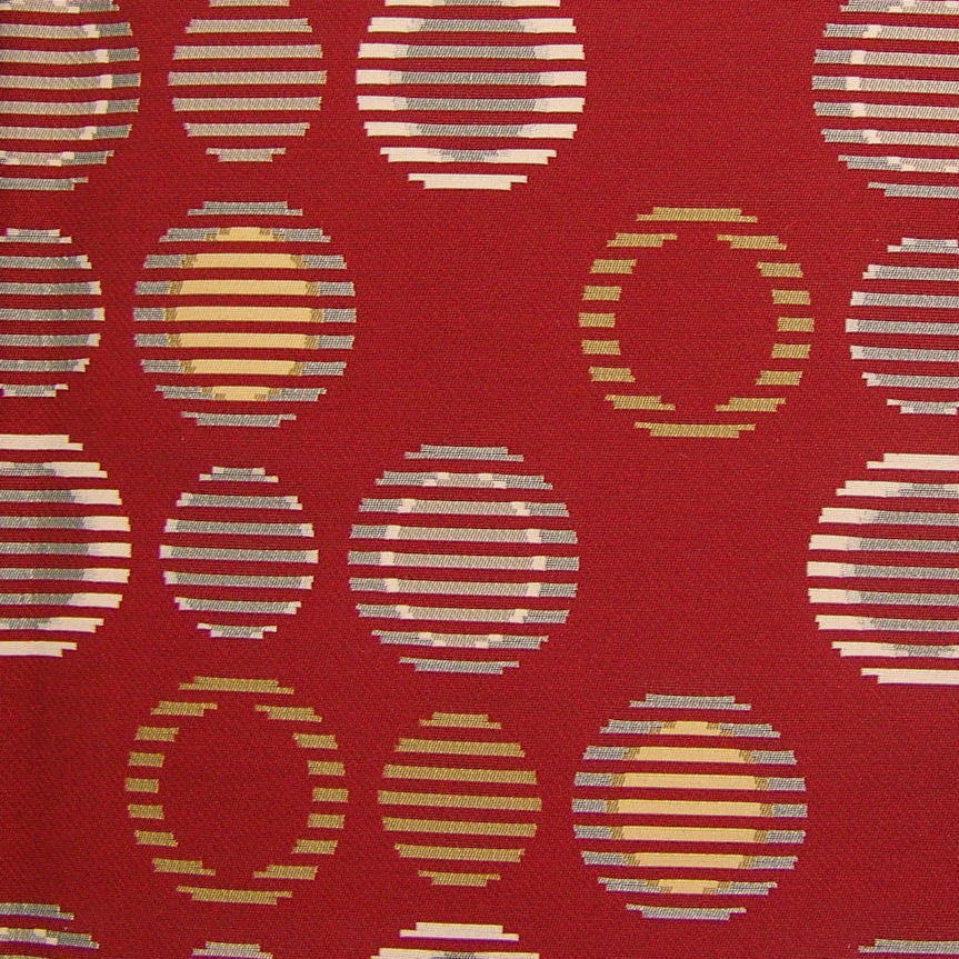 Arc-Com Fabrics Upholstery Fabric Circle Pattern Cirque Fire Toto Fabrics