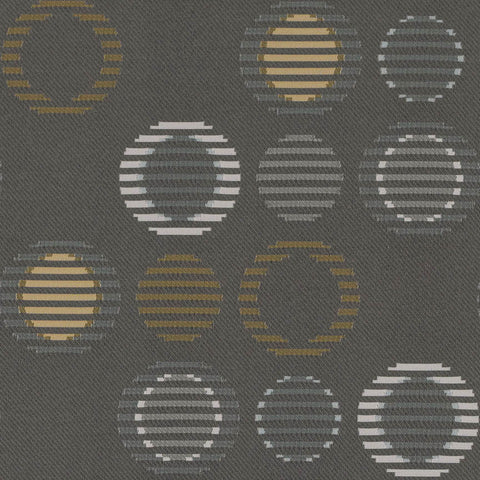 Arc-Com Fabrics Upholstery Fabric Geometric Circles  Cirque Fog Toto Fabrics
