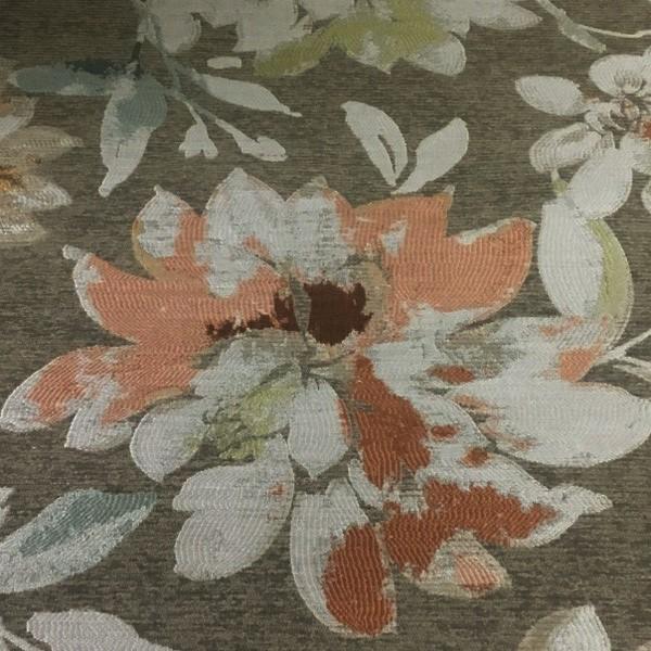 Swavelle Mill Creek Cloverfield Sorbet Floral Taupe Upholstery Fabric
