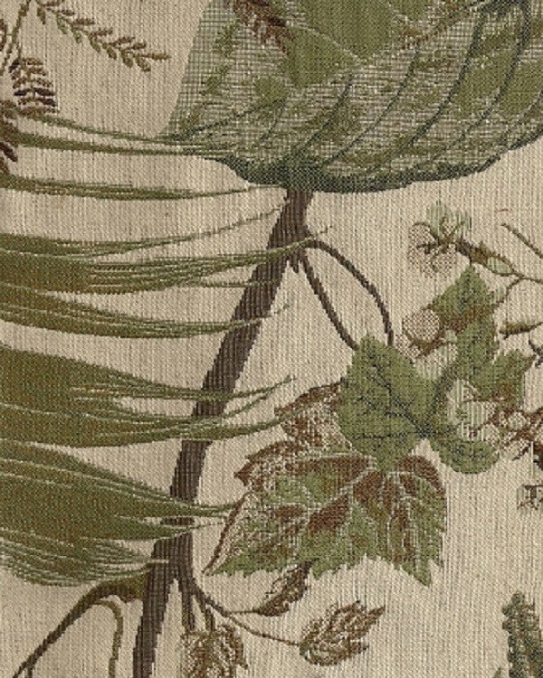 Upholstery Fabric Chenille Floral Pattern Coastline Palm Toto Fabrics