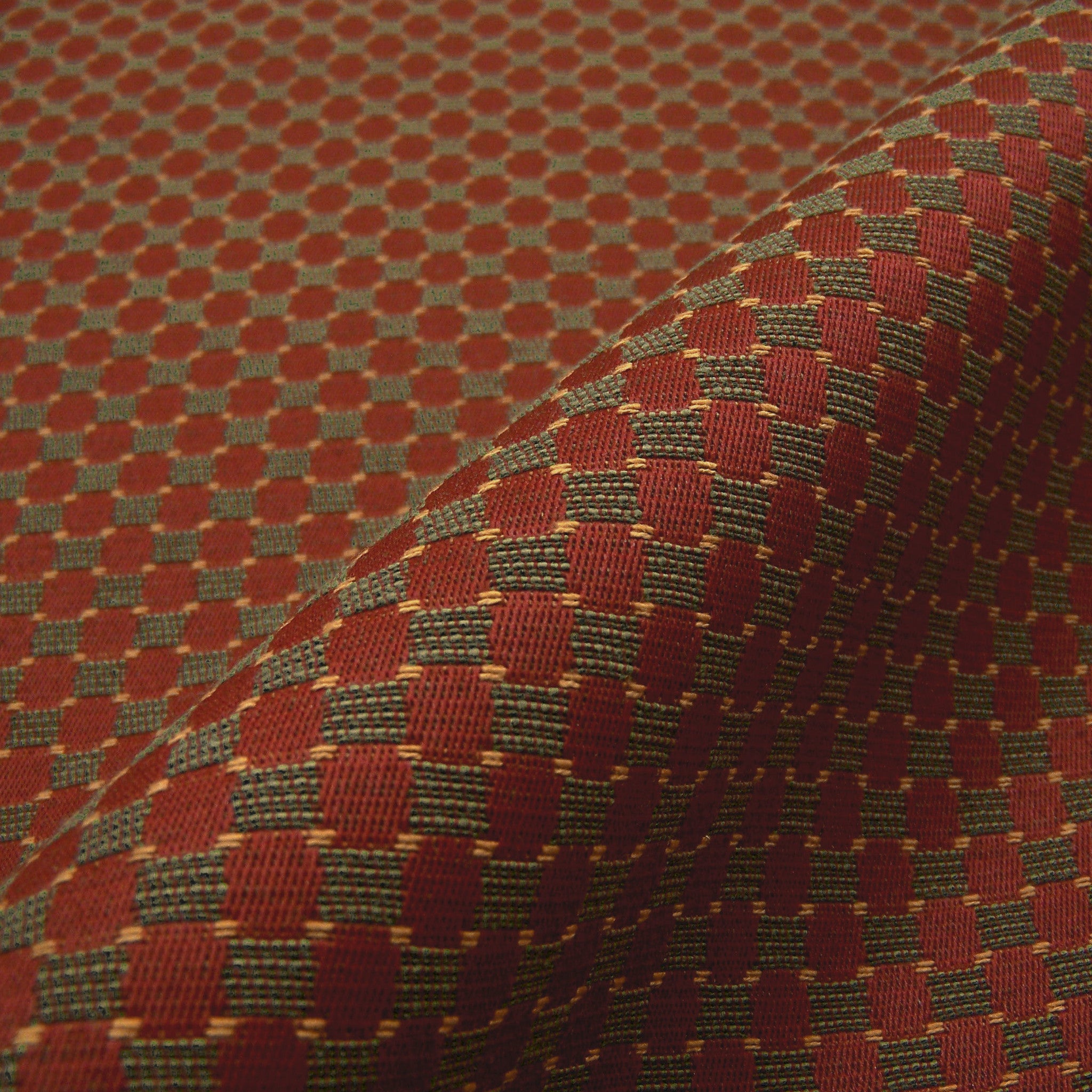 Upholstery Fabric Geometric Crypton Cobblestone Path Strawberry Toto Fabrics