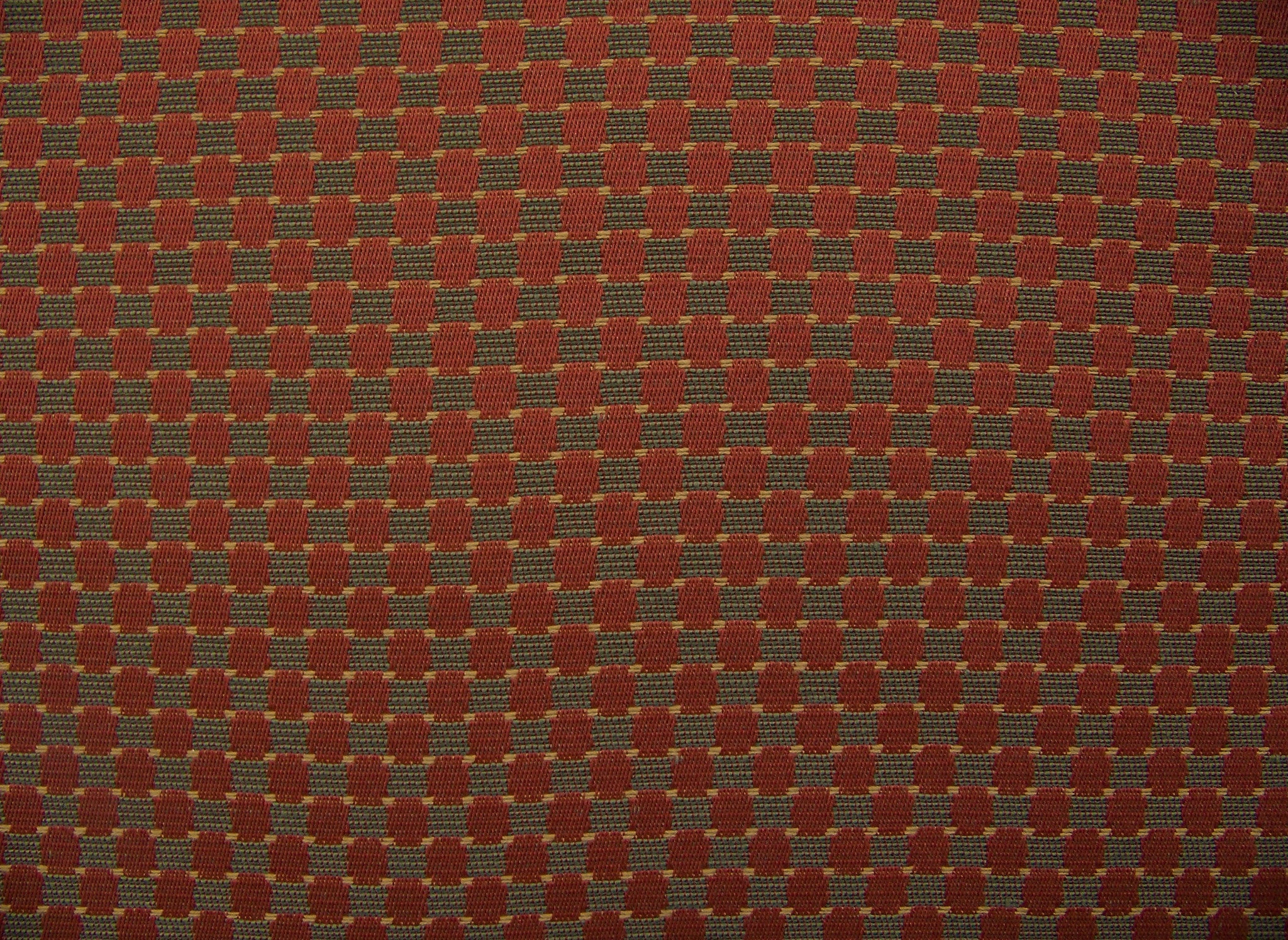 Cobblestone Path Strawberry Geometric Crypton Upholstery Fabric