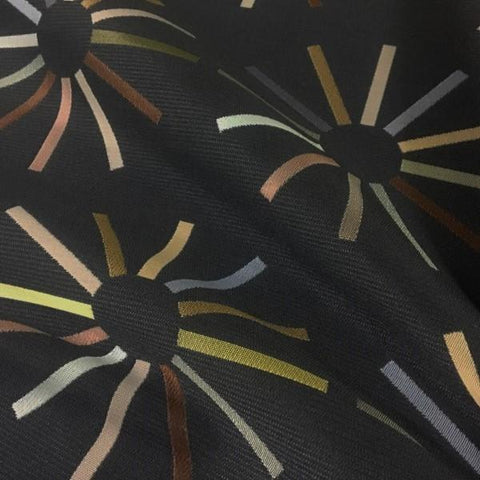 Momentum  Colorwheel Basalt Geometric Black Upholstery Fabric