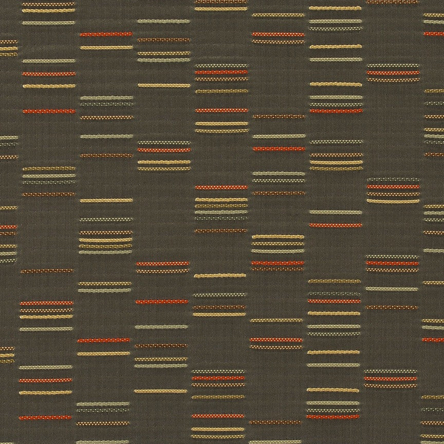 Upholstery Fabric Staggered Stripe Column Sepia Toto Fabrics