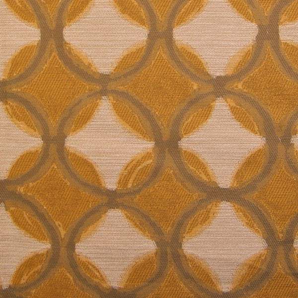 Upholstery Fabric Geometric Circles Composition Gold Toto Fabrics