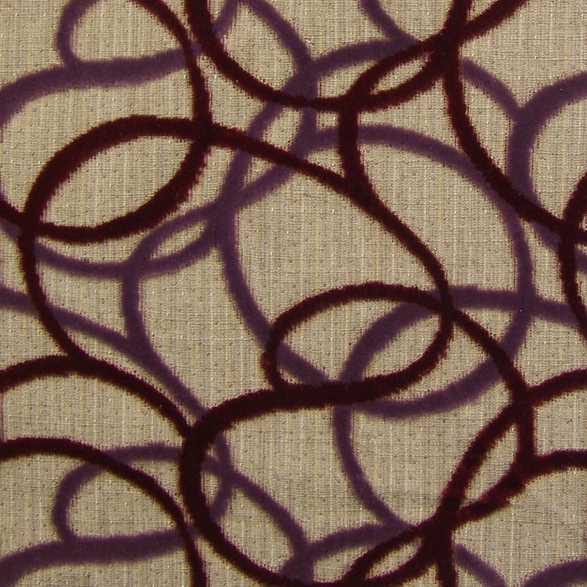 Remnant of Converge Plum Wine Upholstery Fabric
