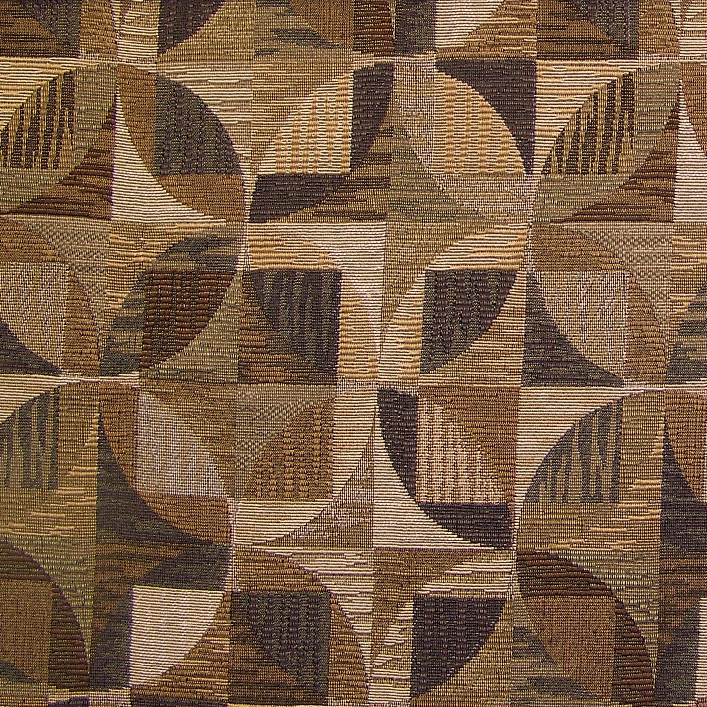 Copernicus Rockies Brown Geometric Rib Textured Upholstery Fabric