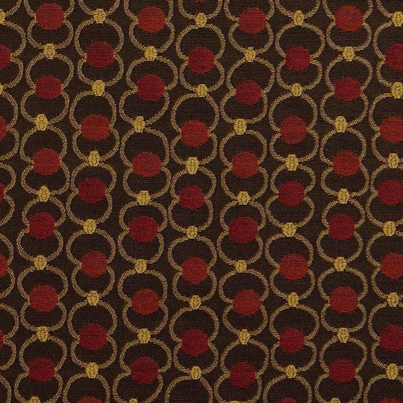 Bernhardt Textiles Cornwall Berry Circle Dot Link Upholstery Fabric