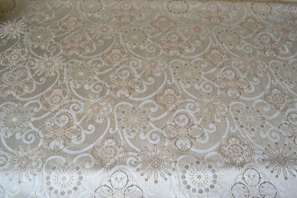 Creedence Dove Aboriginal Design Tan Upholstery Fabric