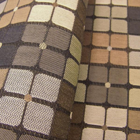 Designtex Cross Court Clay Colorful Geometric Upholstery Fabric
