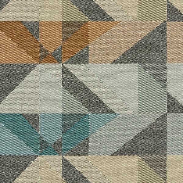 Arc-Com Crystal Smoke Geometric Grey Upholstery Fabric