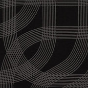Maharam Cursive Rubber Sunbrella Black Upholstery Fabric