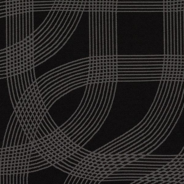 Maharam Cursive Rubber Sunbrella Black Upholstery Fabric
