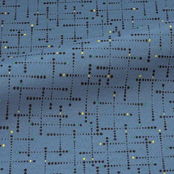 CF Stinson Upholstery Fabric Geometric Deflection Cobalt Toto Fabrics