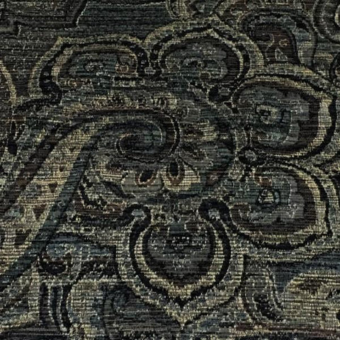 Swavelle Mill Creek Upholstery Fabric Paisley Design Demarest Ebony Toto Fabrics