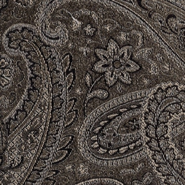 Upholstery Fabric Paisley Design Desmond Pewter Toto Fabrics