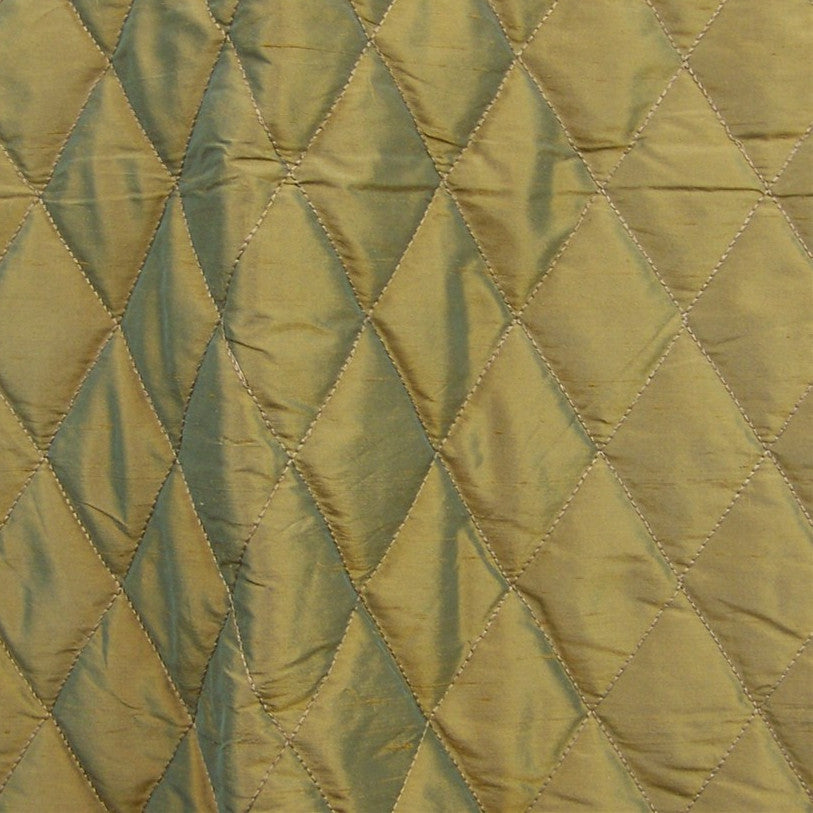 Upholstery Fabric Quilted Shantung Diamond Silk Gold Toto Fabrics