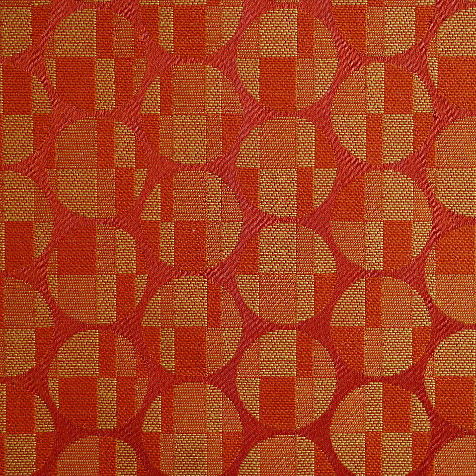 Maharam Disc Festive Orange Upholstery Fabric