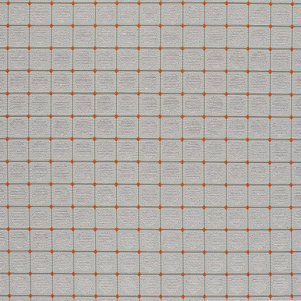 HBF Textiles Upholstery Dot Grid Grey And Orange Toto Fabrics Online