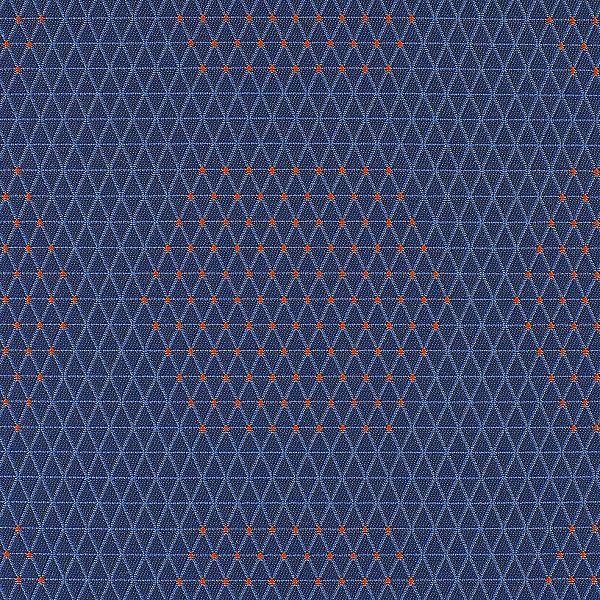 HBF Textiles Upholstery Fabric Outdoor Sunbrella Dot Structure Blue And Orange Toto Fabrics