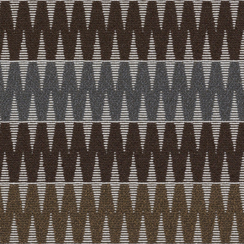 Upholstery Fabric Zig-Zag Geometric Durand Chestnut Toto Fabrics
