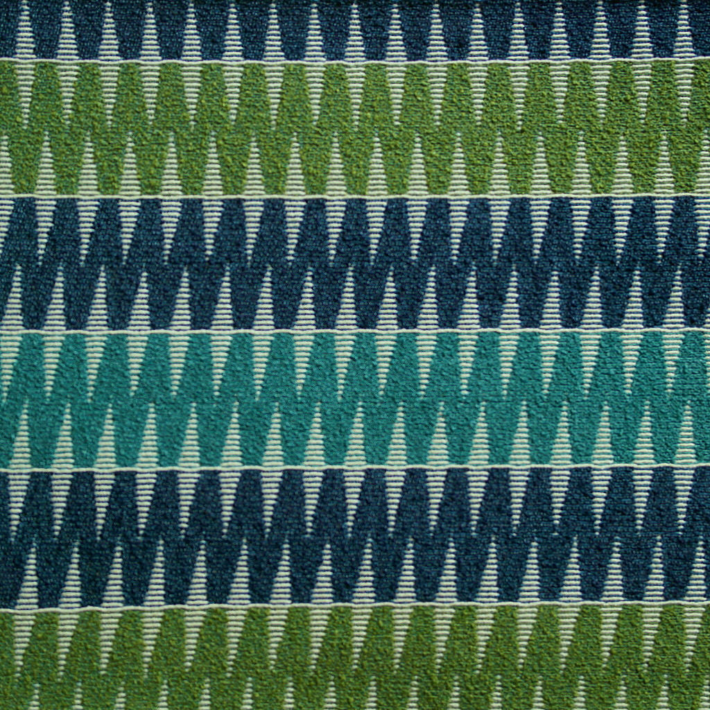 Upholstery Fabric Colorful Zig-Zap Stripe Durand Lily Pond Toto Fabrics