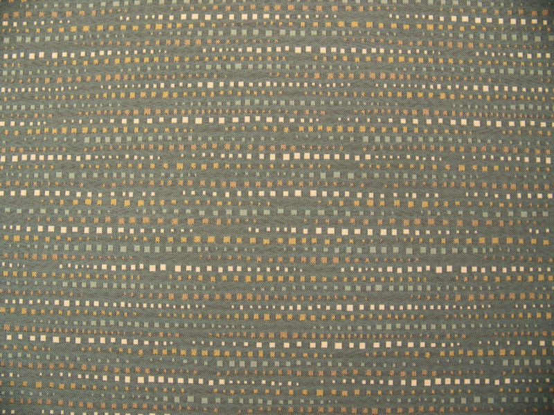 Echo Crystal Miniature Square Green Upholstery Fabric