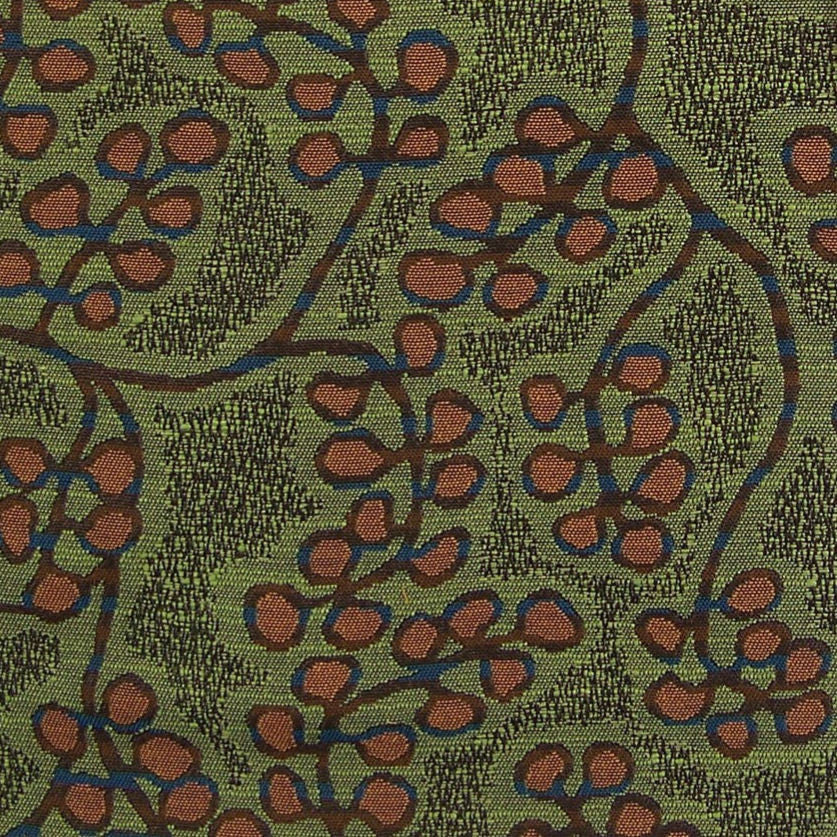 Remnant of Elderberry Seaweed Green Upholstery Fabric