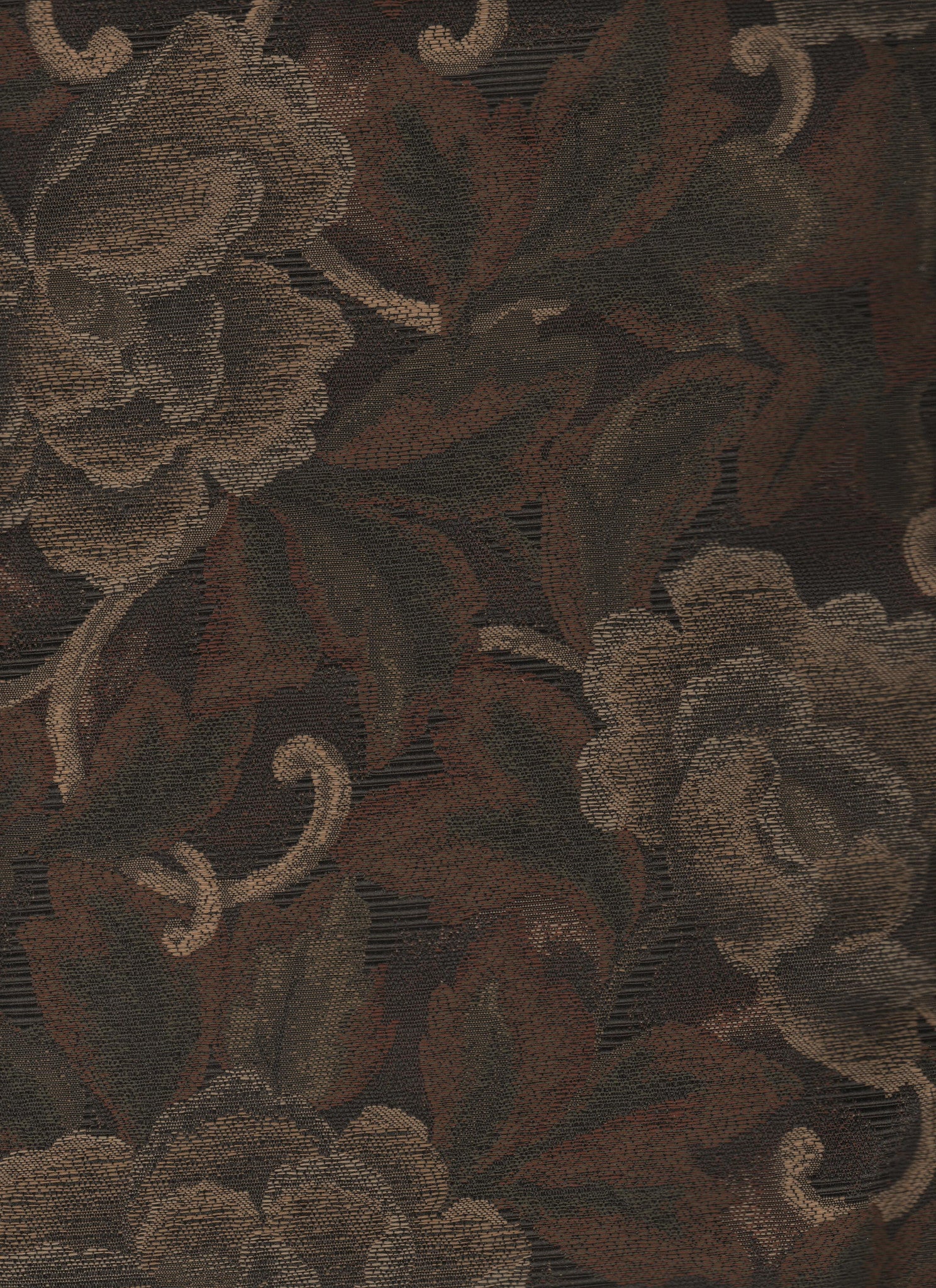 Upholstery Fabric Earth Tone Floral Elisma Cedar Toto Fabrics