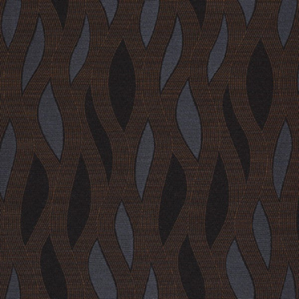 Momentum Textiles Upholstery Fabric Wavy Stripes Emanate Indigo Toto Fabrics