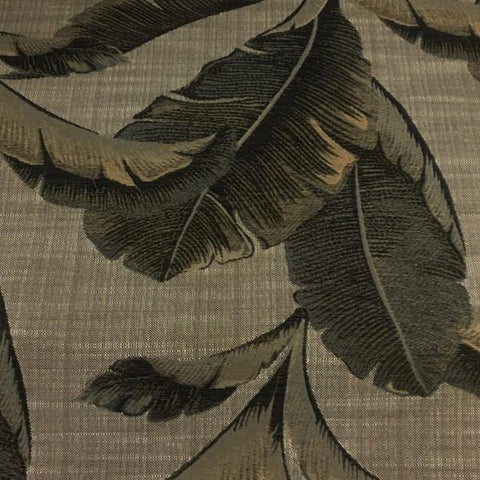 Swavelle Mill Creek Enseta Stone Botanical Brown Upholstery Fabric