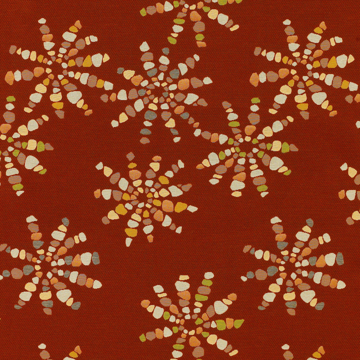 Upholstery Fabric Large Abstract Starburst Estrella Ember Toto Fabrics