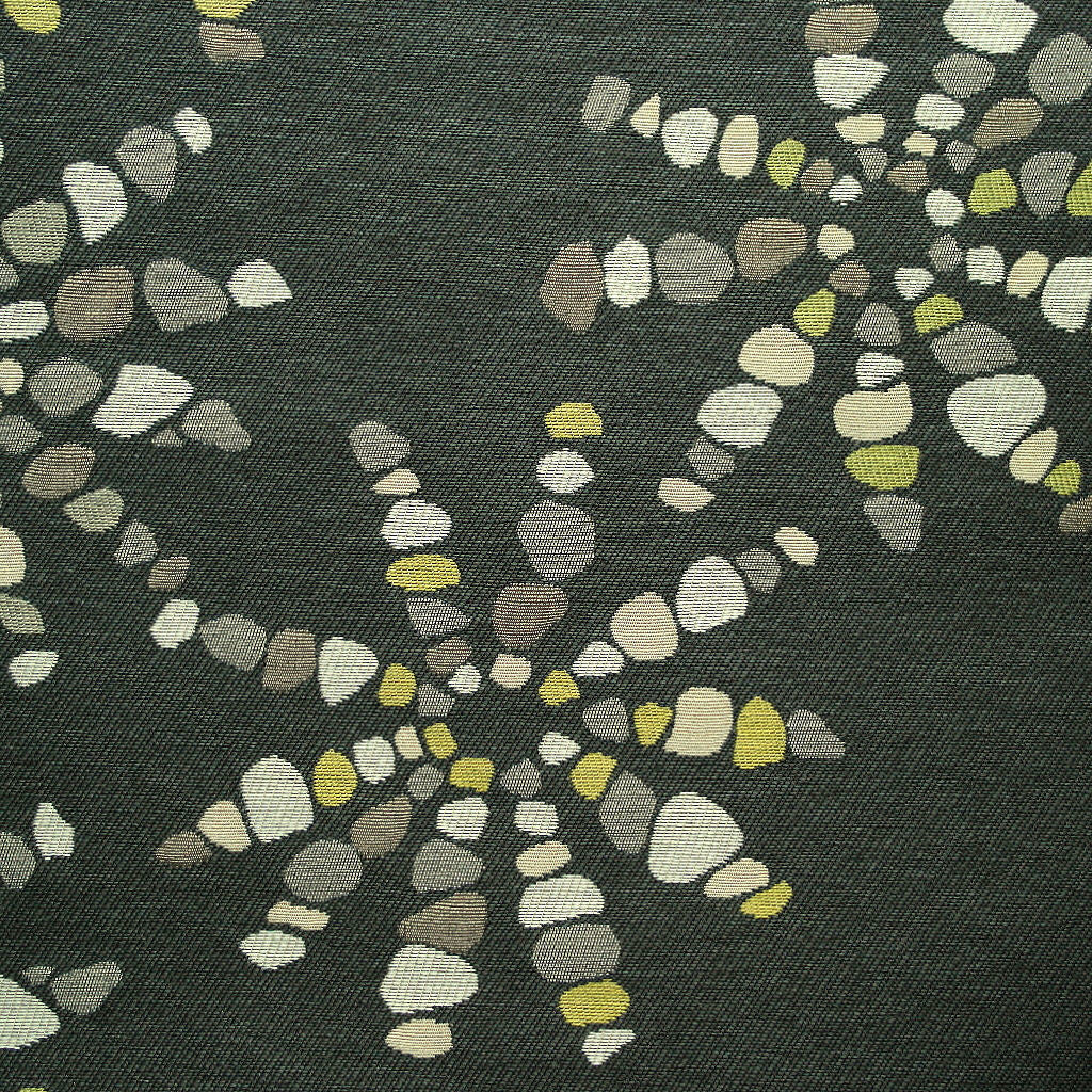 Estrella Stone Large Abstract Starburst Brown Upholstery Fabric