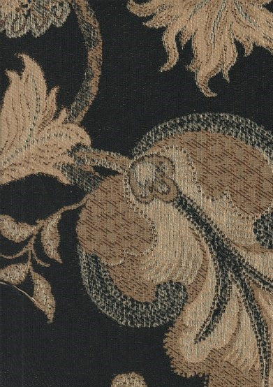 Upholstery Fabric Paisley Design Fairlawn Onyx Toto Fabrics