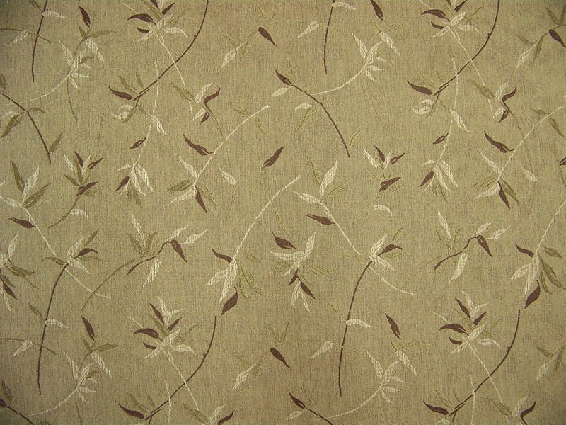 Farris Coriander Neutral Botanical Green Upholstery Fabric
