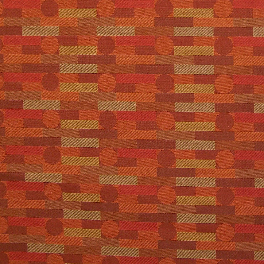 Upholstery Fabric Rectangles And Circles Fenestra Pimento Toto Fabrics