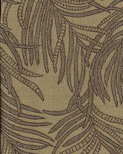 Upholstery Fabric Leaf Pattern Fern Cocoa Toto Fabrics