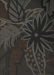 Upholstery Fabric Raised Leaf Design Fiji Platinum Toto Fabrics