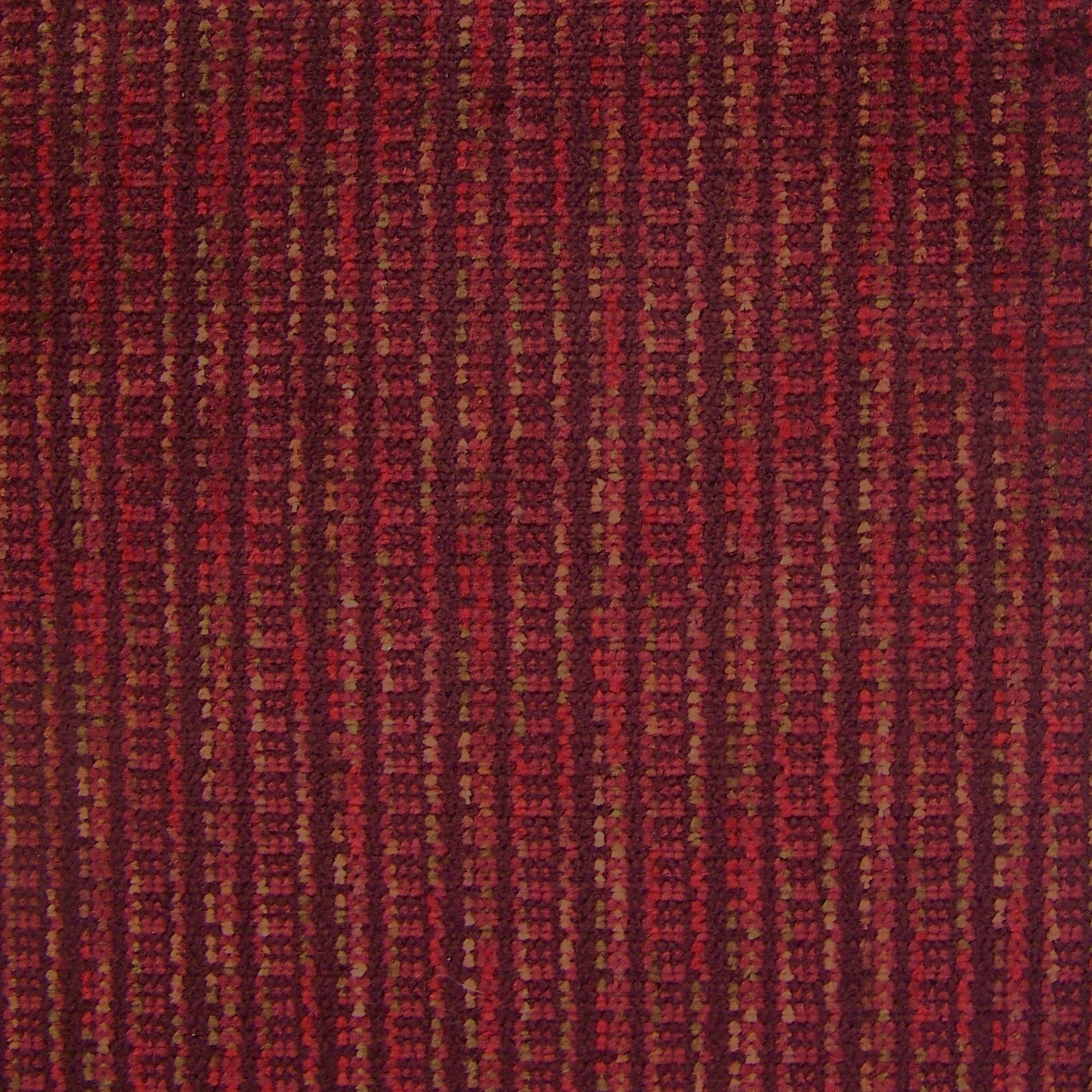 Upholstery Fabric Geometric Stripe Chenille Fireside Pomegranate Toto Fabrics