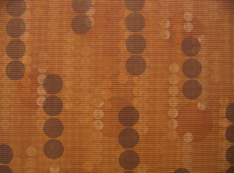 Fabric Remnant of Fizz Orange Soda