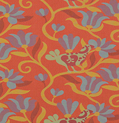 Flights Of Fancy Sunset Textured Stripe Blue Upholstery Fabric