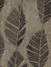 Upholstery Fabric Feather Leaf Forester  Graphite Toto Fabrics