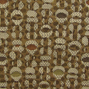 Fox Trot Almond Gold Shell Bead Upholstery Fabric