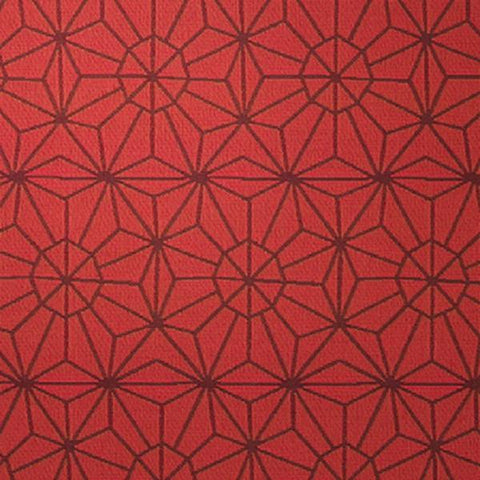 D.L. Couch Galaxy Redshift Geometric Red Upholstery Fabric